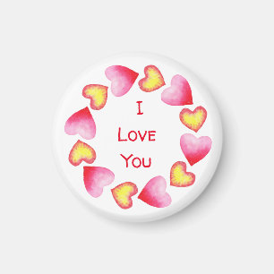 С Romantic Ik hou van je Valentijnsdag Magneet
