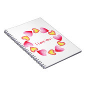 С Romantic Ik hou van je Valentijnsdag Notitieboek (Rechterzijde)