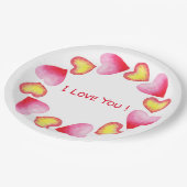 С Romantic Ik hou van je Valentijnsdag Papieren Bordje (Gekanteld)