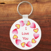 С Romantic Ik hou van je Valentijnsdag Sleutelhanger (Voorkant)