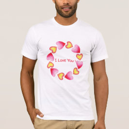 С Romantic Ik hou van je Valentijnsdag T-shirt