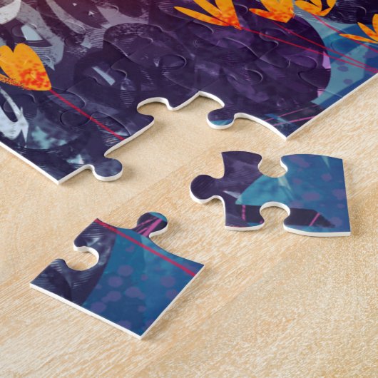 С schapen grazen op de kust legpuzzel (Zijkant)