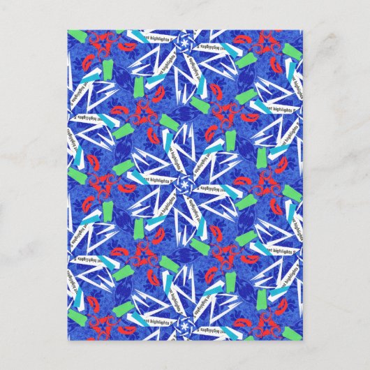 С sneeuwvlokken briefkaart (Voorkant)