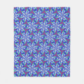 С sneeuwvlokken fleece deken (Voorkant)