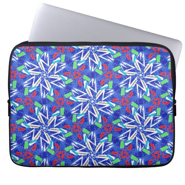 С sneeuwvlokken laptop sleeve (Voorkant)