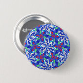 С sneeuwvlokken ronde button 5,7 cm (Voorkant /achterkant)