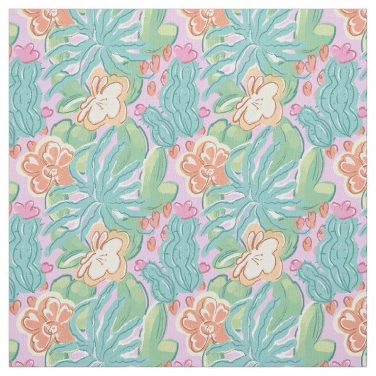 Сacti en planten. stof (Swatch)