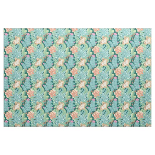 Сacti en planten. stof (Fat Quarter)