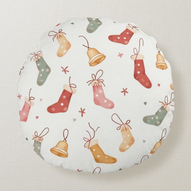 Сkerstkussen Rond Kussen (Voorkant)