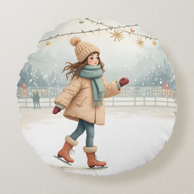 Сkerstkussen Rond Kussen (Voorkant)