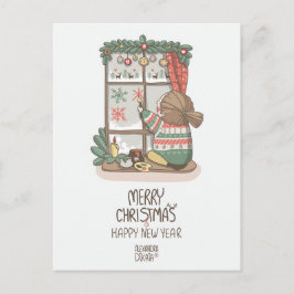 Сkerstpatronen van Alexandra Dikaia Feestdagenkaart