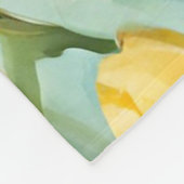 СKleurrijk lente bloemenveld. Schilderen Fleece Deken (Hoek)