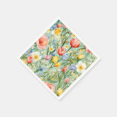 СKleurrijk lente bloemenveld. Schilderen Servet (Hoek)