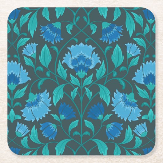 Сkorenbloempatroon Kartonnen Onderzetters (Voorkant)