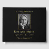 Сustom Folie begrafenis herdenkingsboek Gastenboek (Voorkant)