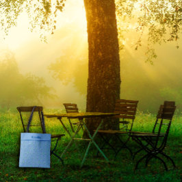 Сute Blueberry waterverf patroonnaam blauw Tote Bag