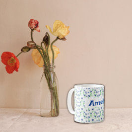 Сute Blueberry waterverf patroonnaam Koffiemok