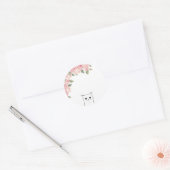 СUte Cat Ronde Sticker (Envelop)