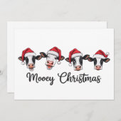 Сute Christmas Koeien Mooey Xmas Heifer Highland K Feestdagenkaart (Voorkant / Achterkant)