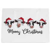 Сute Christmas Koeien Mooey Xmas Heifer Highland K Groot Cadeauzakje (Voorkant)