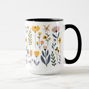 Сverzameling van vectorbloemen mok