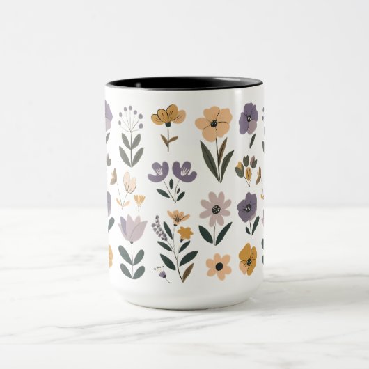 Сverzameling van vectorbloemen mok (Midden)