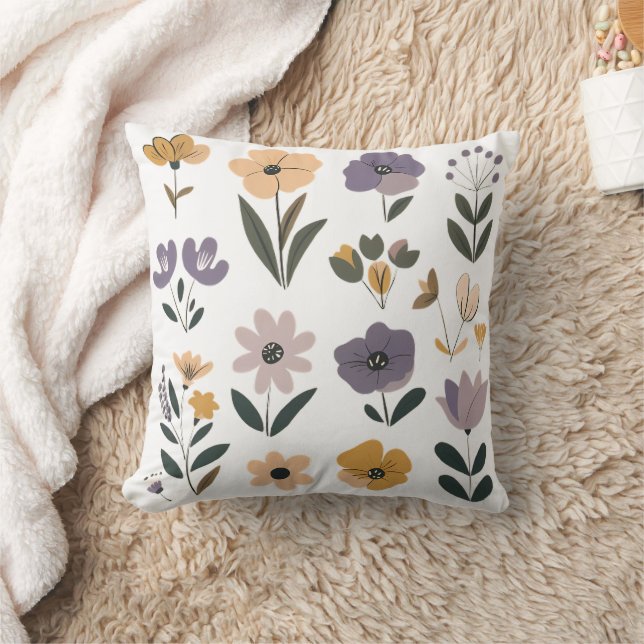 СVerzameling van vectorbloemen Sierkussen (Deken)