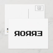 Я OЯ Я Ǝ | FOUT BRIEFKAART (Voorkant / Achterkant)