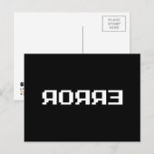 Я OЯ Я Ǝ | FOUT BRIEFKAART (Voorkant / Achterkant)