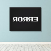 Я OЯ Я Ǝ | FOUT CANVAS AFDRUK (Insitu (Houten vloer))