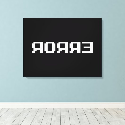 Я OЯ Я Ǝ | FOUT CANVAS AFDRUK (Insitu (Houten vloer))