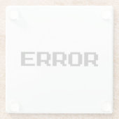 Я OЯ Я Ǝ | FOUT GLAZEN ONDERZETTER (Achterkant)