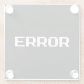 Я OЯ Я Ǝ | FOUT GLAZEN ONDERZETTER (Achterkant)