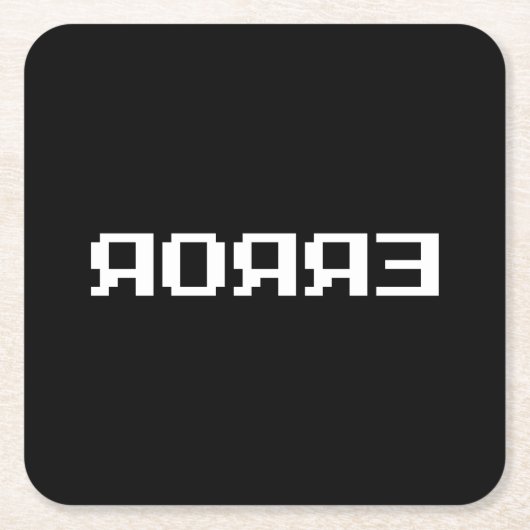 Я OЯ Я Ǝ | FOUT KARTONNEN ONDERZETTERS (Voorkant)