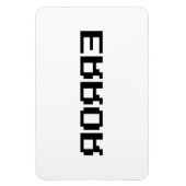 Я OЯ Я Ǝ | FOUT MAGNEET (Verticaal)