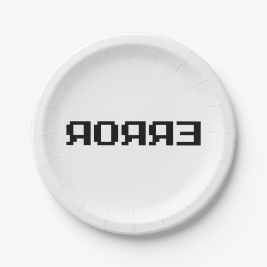 Я OЯ Я Ǝ | FOUT PAPIEREN BORDJE (Voorkant)