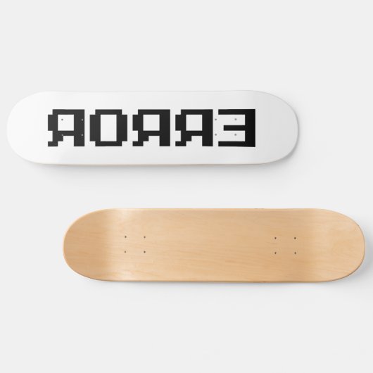Я OЯ Я Ǝ | FOUT PERSOONLIJK SKATEBOARD (Horizontaal)