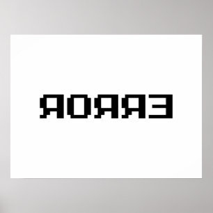 Я OЯ Я Ǝ   FOUT POSTER