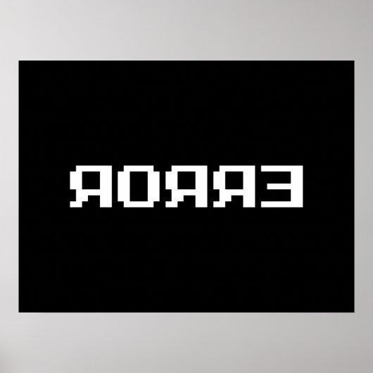 Я OЯ Я Ǝ | FOUT POSTER (Voorkant)