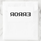 Я OЯ Я Ǝ | FOUT RECHTHOEKIGE STICKER (Tas)