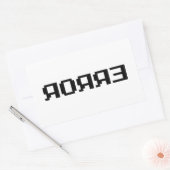 Я OЯ Я Ǝ | FOUT RECHTHOEKIGE STICKER (Envelop)