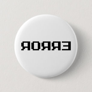 Я OЯ Я Ǝ FOUT RONDE BUTTON 5,7 CM
