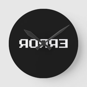 Я OЯ Я Ǝ   FOUT RONDE KLOK