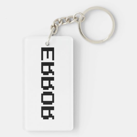 Я OЯ Я Ǝ | FOUT SLEUTELHANGER (achterkant)