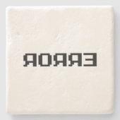 Я OЯ Я Ǝ | FOUT STENEN ONDERZETTER (Voorkant)