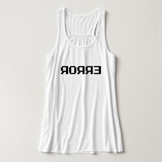 Я OЯ Я Ǝ | FOUT TANKTOP (Design voorkant)