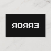 ЯOЯЯƎ | ERROR VISITEKAARTJE (Voorkant)