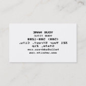 ЯOЯЯƎ | ERROR VISITEKAARTJE (Achterkant)