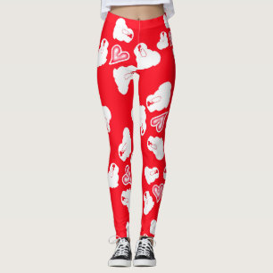 ט״ו באב schattige konijn Valentijnsdag Leggings