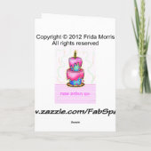 יוםהולדת de Hebreeuwse Cake van de Verjaardag van Kaart (Achterkant)